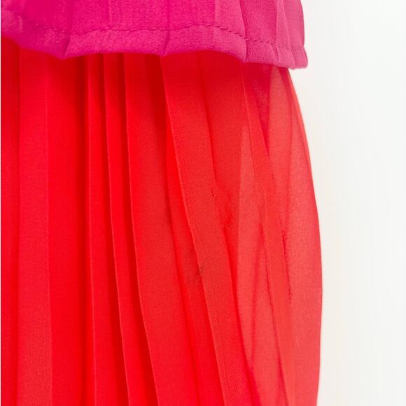 Anthropologie Flying Tomato Tiered Multicolored Ruffle Puff Sleeve Dress Size M - Picture 9 of 9